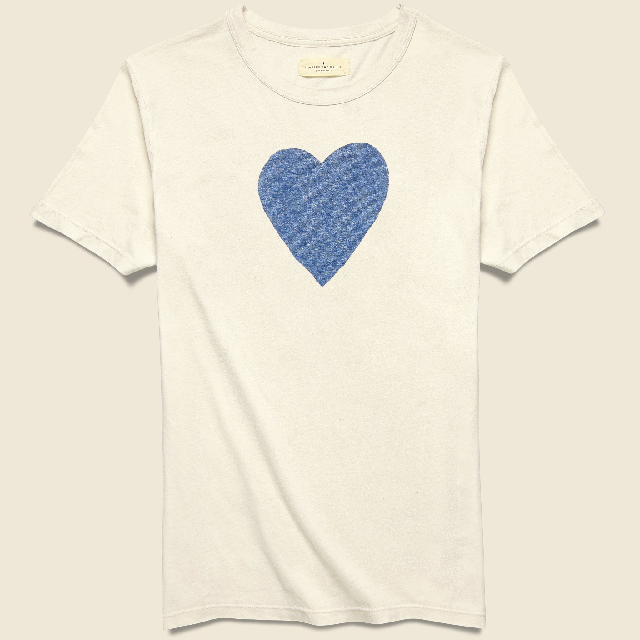 Heart Tee - Vintage White/Blue - Imogene + Willie - STAG Provisions - Tops - S/S Tee