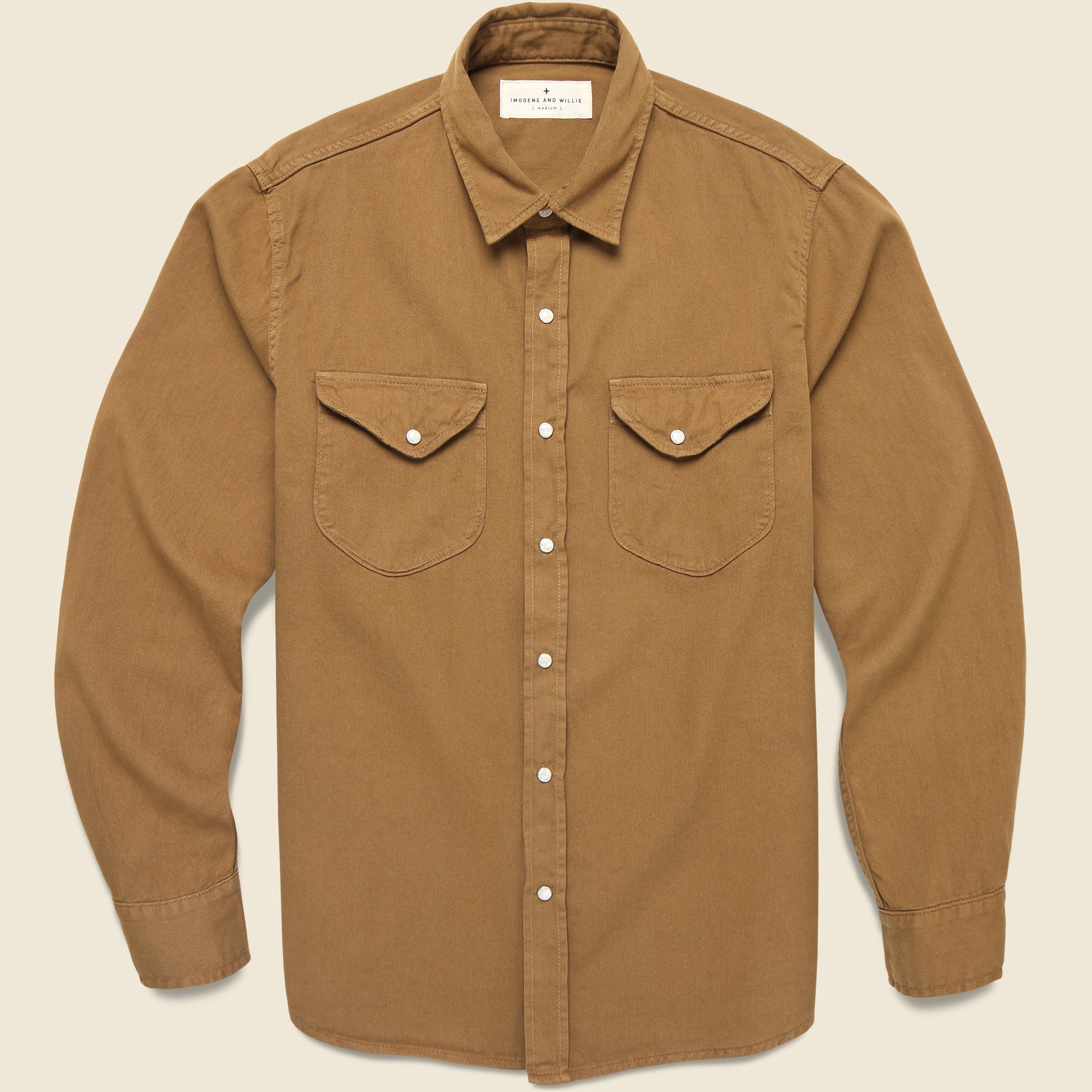 Hayes Pearl Snap Shirt - Whisper
