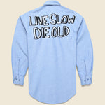 Live Slow Die Old Shirt - Jolly Knot Club - STAG Provisions - Tops - L/S Woven - Other Pattern