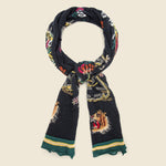 Fulling Wool HAPPY Scarf SOUVENIR - Black - Kapital - STAG Provisions - Accessories - Scarves