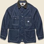 8oz Denim Lined CACTUS Coverall - Indigo - Kapital - STAG Provisions - Outerwear - Coat / Jacket