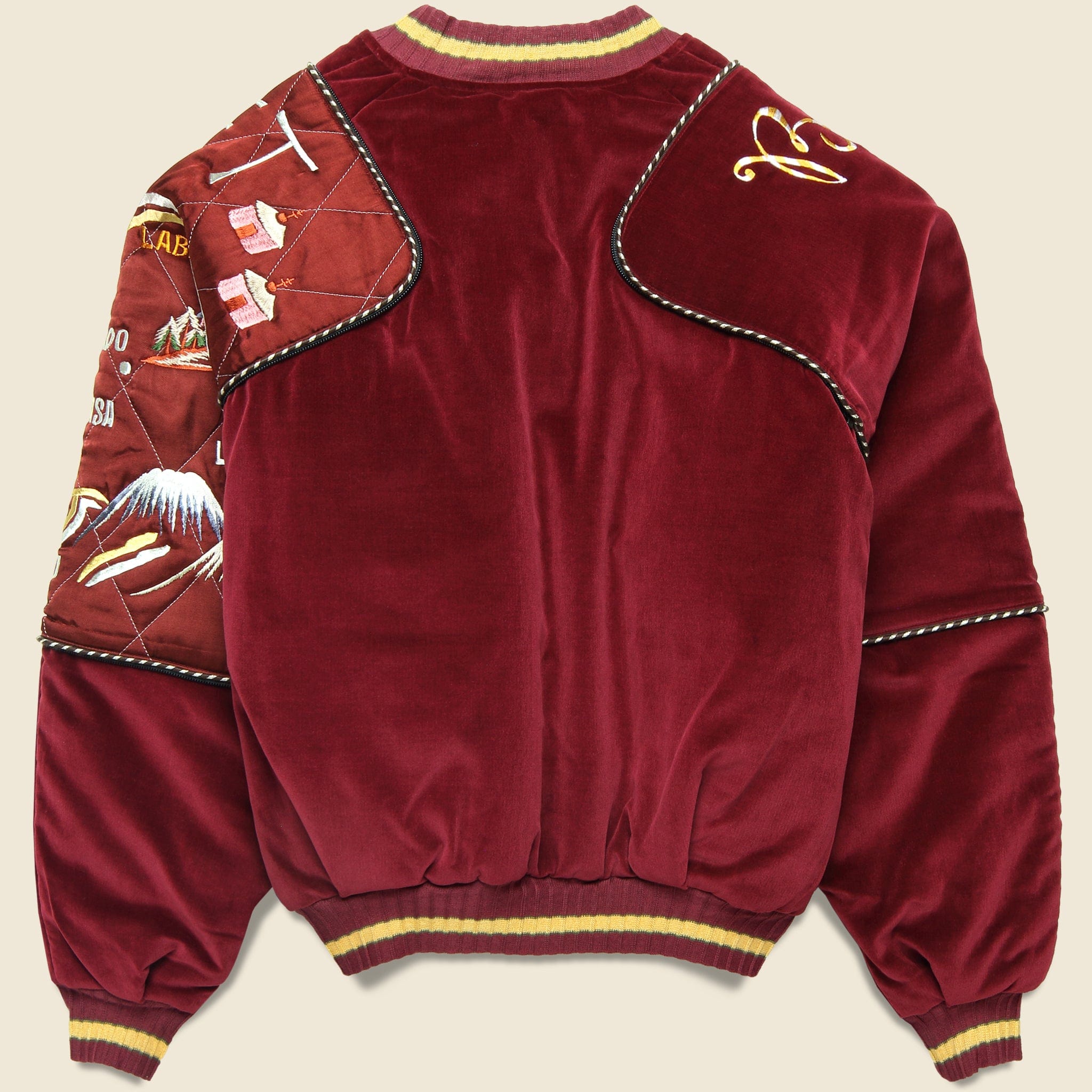 Sham Jacket Velveteen SHAM BOMBER JKT (Beautiful TIBET) - Burgundy – STAG Provisions