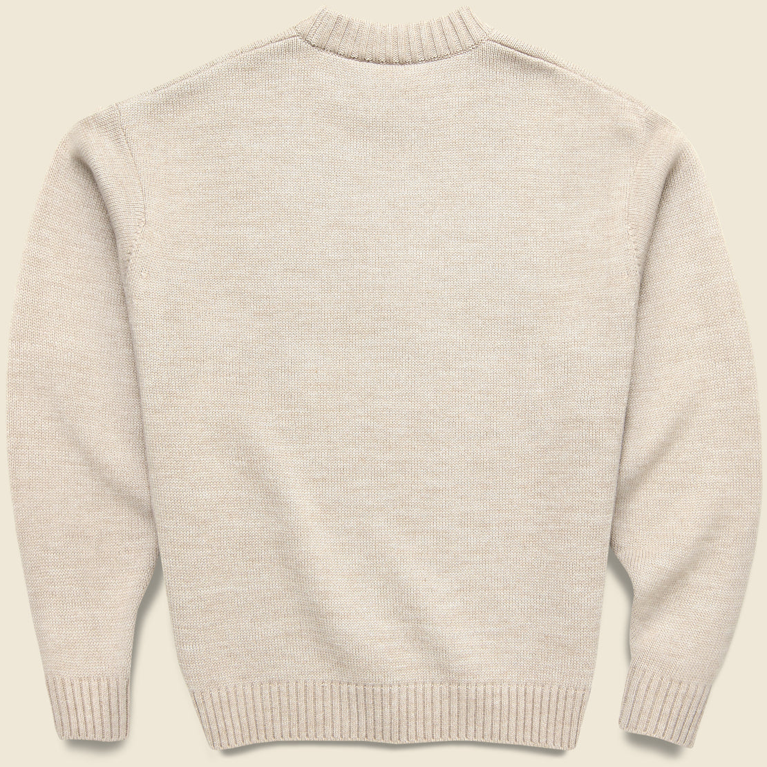 7G Wool Crew Sweater (CONEYBOWY) - Beige - Kapital - STAG Provisions - Tops - Sweater