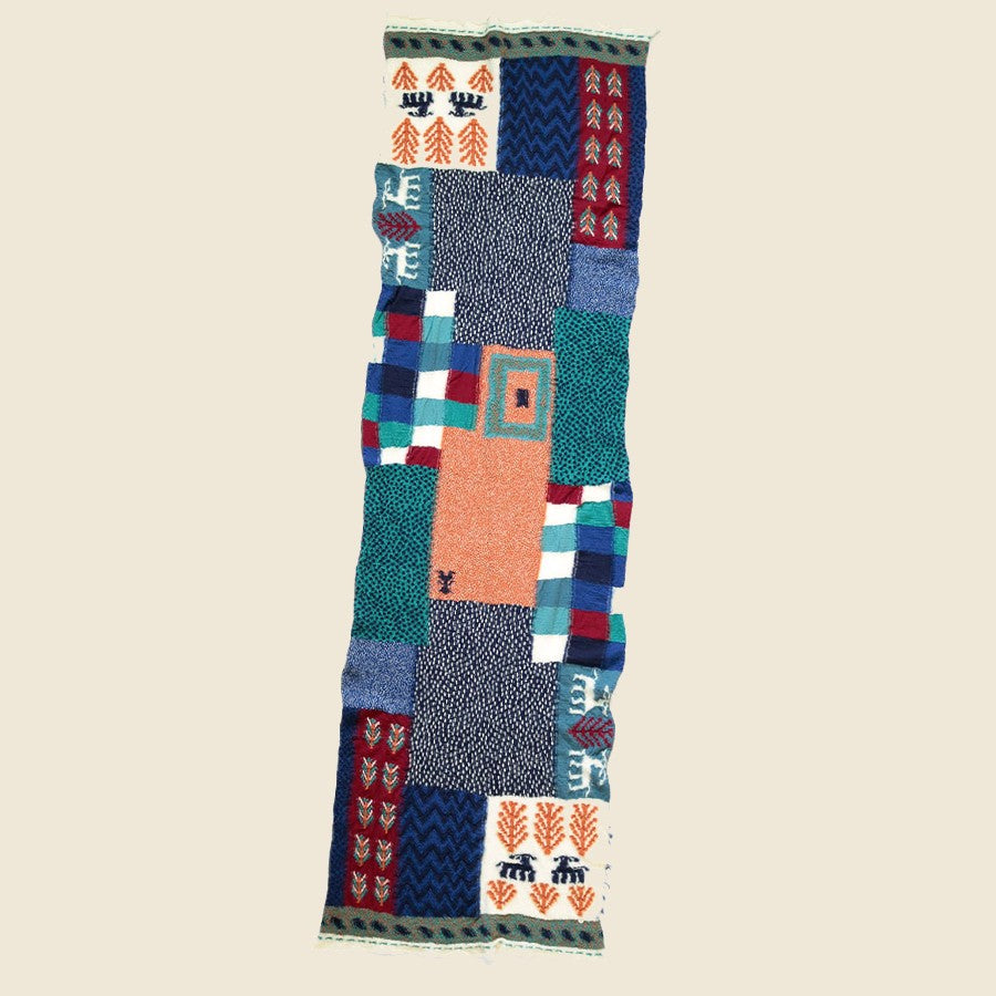 
                          Fulling Wool Scarf VILLAGE GABBEH - Turquoise - Kapital - STAG Provisions - W - Accessories - Scarf
                        