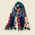 Fulling Wool Scarf VILLAGE GABBEH - Turquoise - Kapital - STAG Provisions - W - Accessories - Scarf