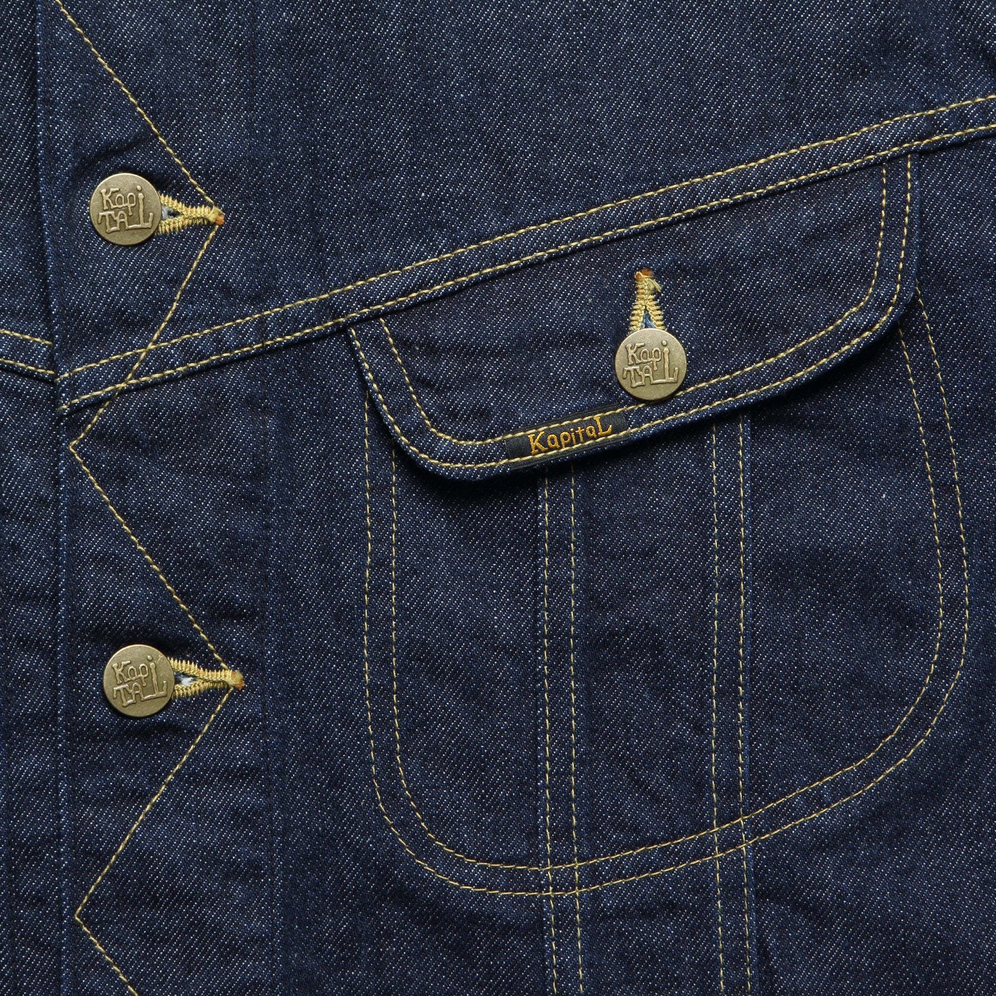 
                          Denim Tuxedo Westerner Jacket - Indigo - Kapital - STAG Provisions - Outerwear - Coat / Jacket
                        