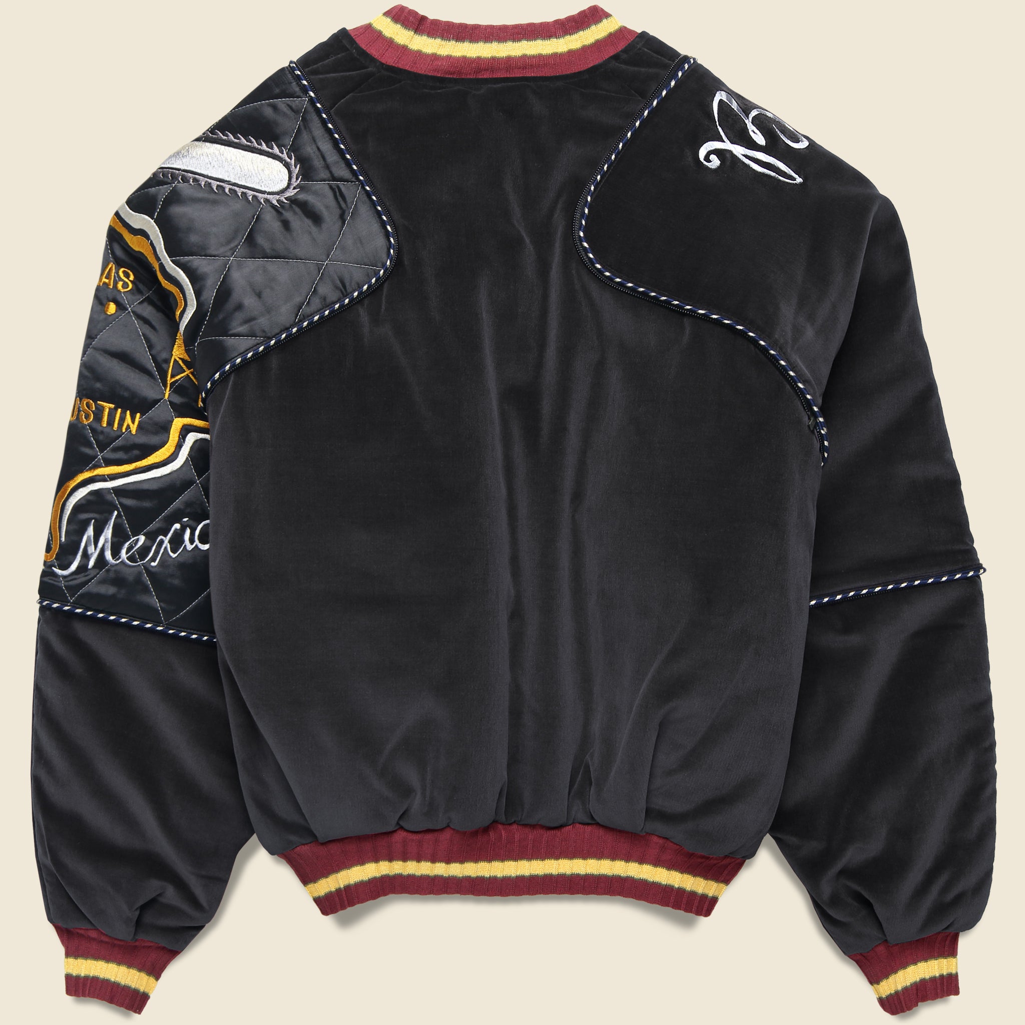 
                          Velveteen Bomber Jacket - Beautiful Texas
                        