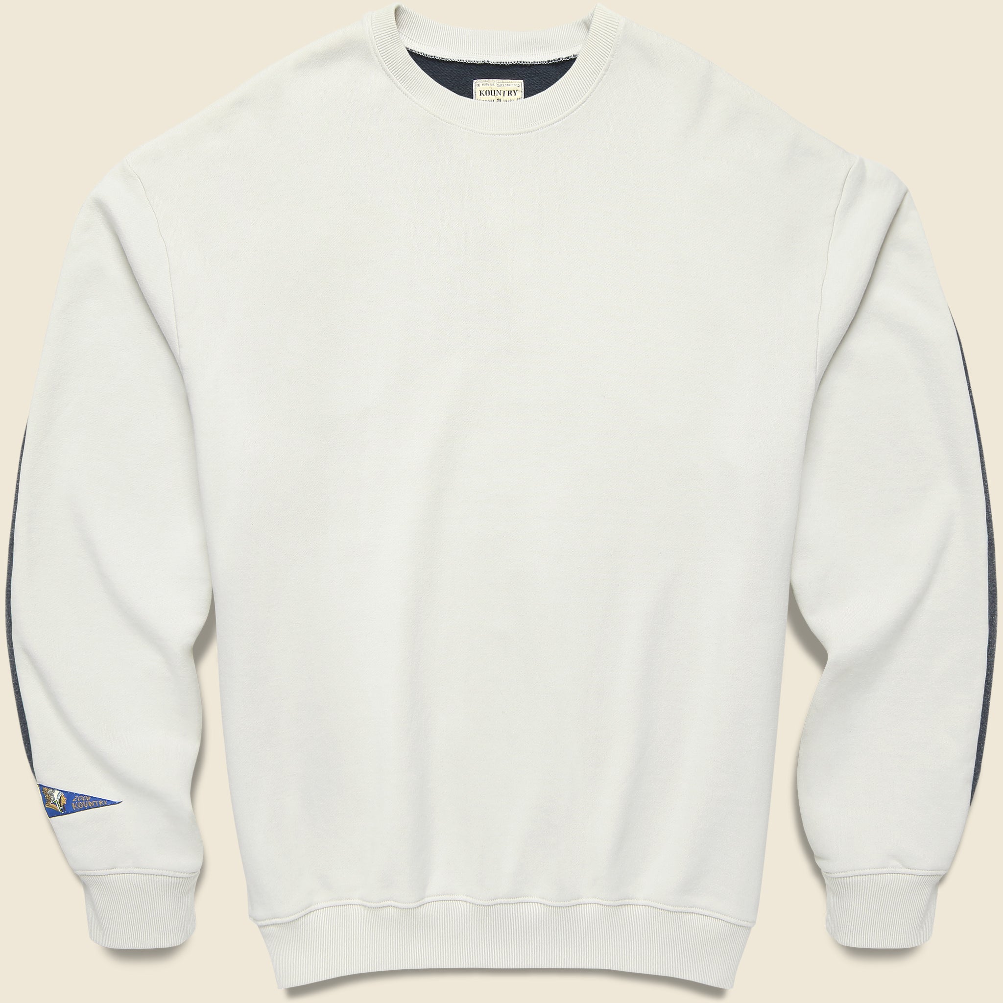 2 Tones Remake Big Sweatshirt - Ecru/Black