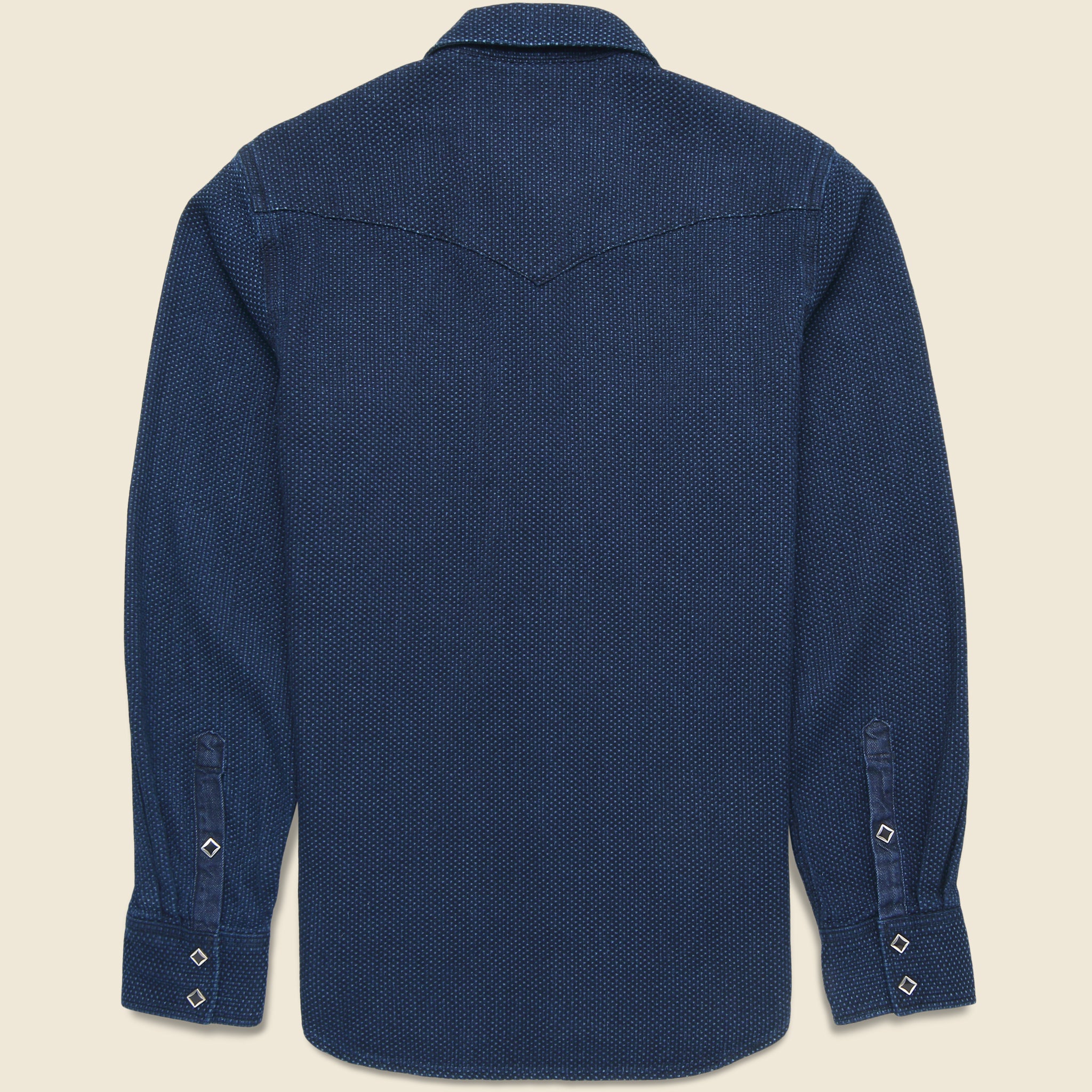 
                          Sashiko Western Shirt - Indigo
                        