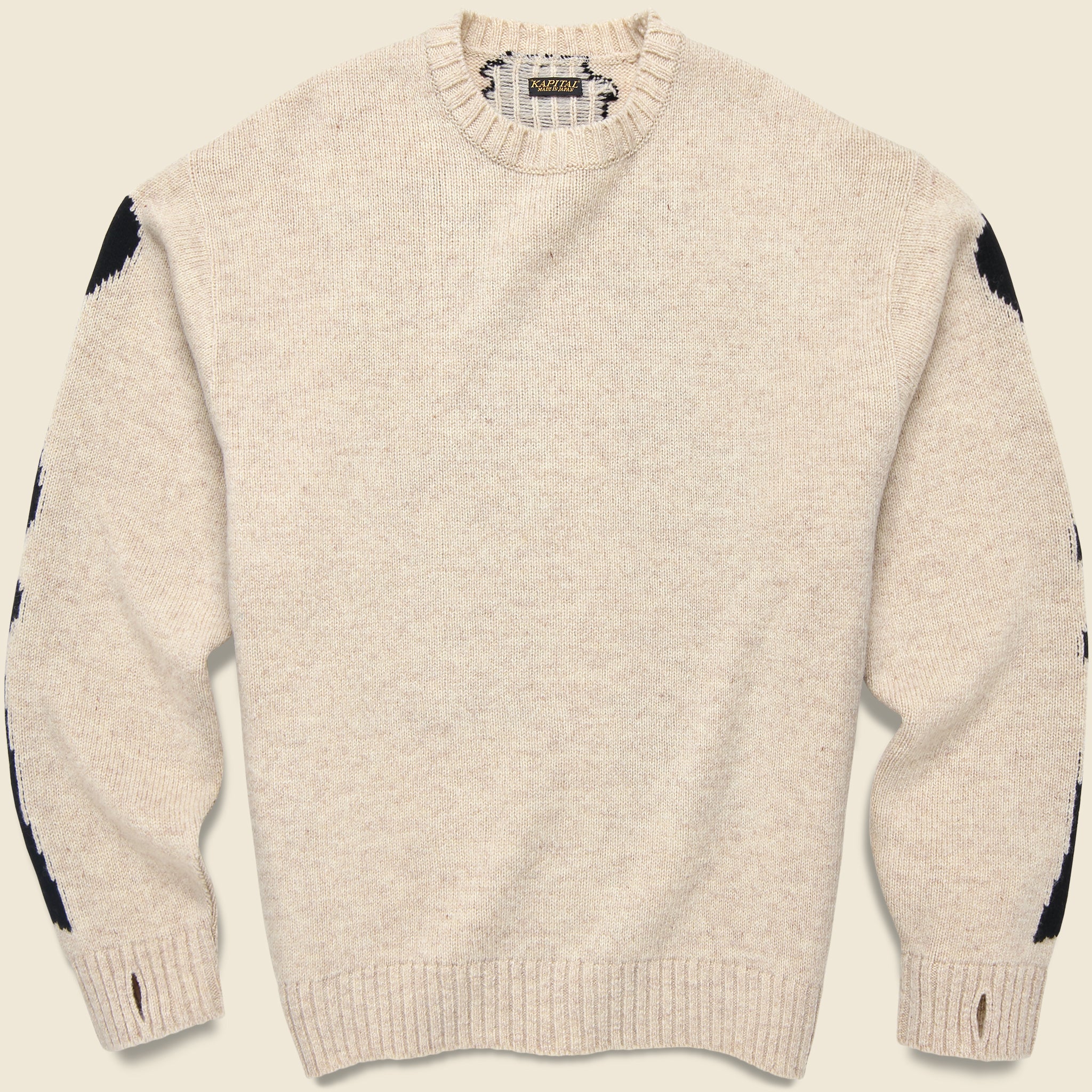 5G Wool Bone Sweater - Ecru
