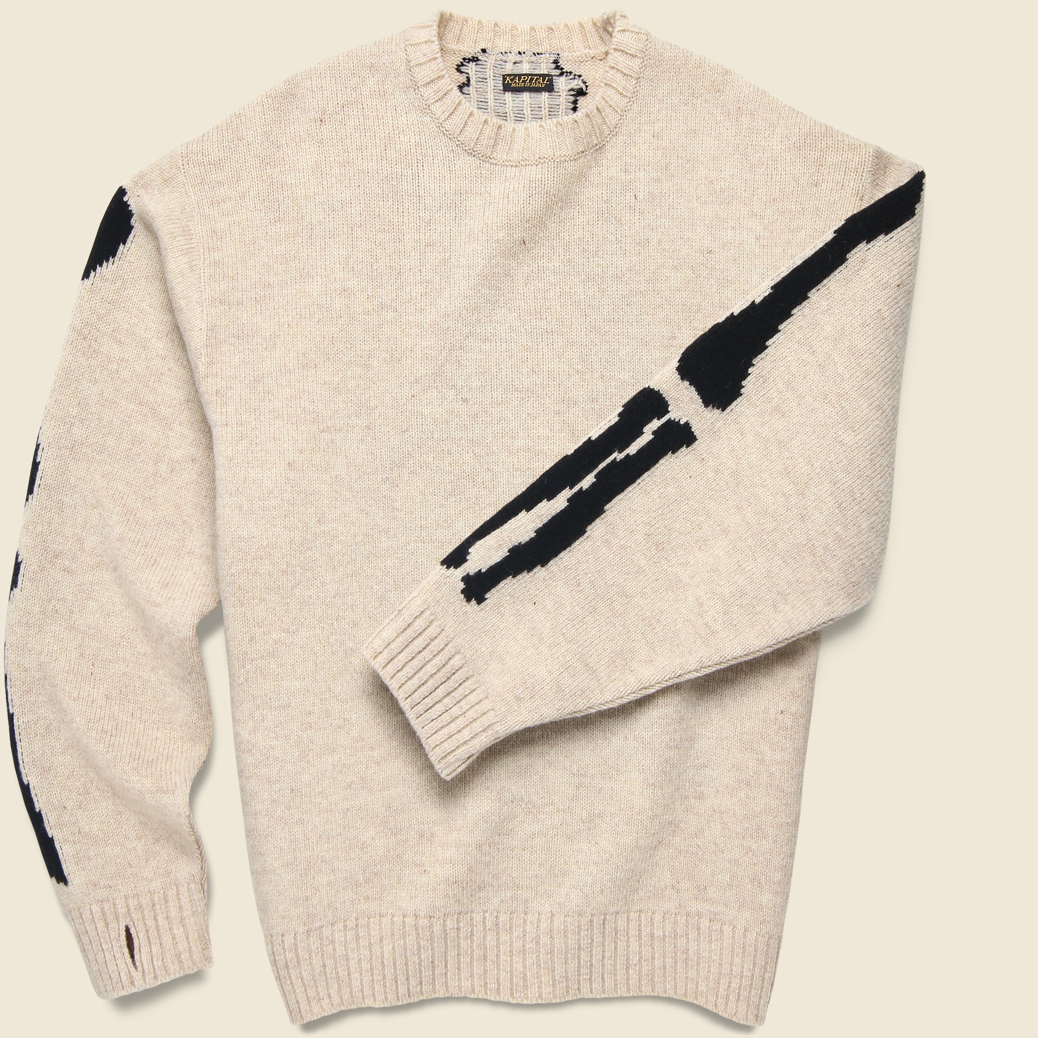 
                          5G Wool Bone Sweater - Ecru
                        