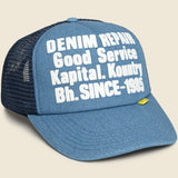 Denim Repair Service Truck Cap - Navy - Kapital - STAG Provisions - Accessories - Hats