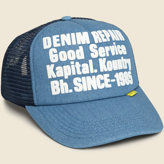 Denim Repair Service Truck Cap - Navy