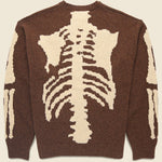 Wool Bone Crew Sweater - Brown - Kapital - STAG Provisions - Tops - Sweater
