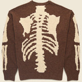 Wool Bone Crew Sweater - Brown - Kapital - STAG Provisions - Tops - Sweater