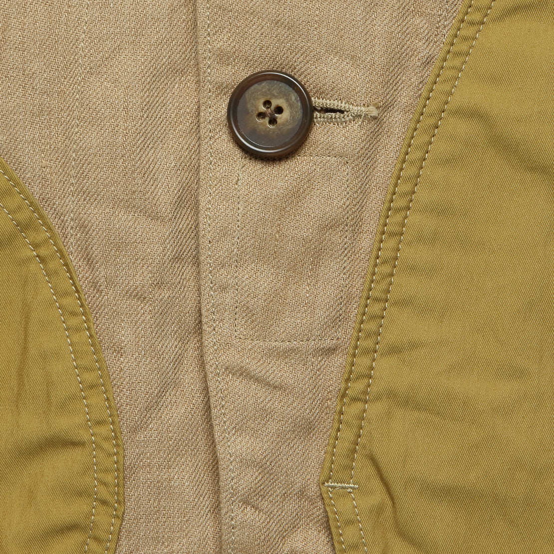 Linen x Gabardine Ringoman Coverall Jacket - Beige - Kapital - STAG Provisions - Outerwear - Coat / Jacket