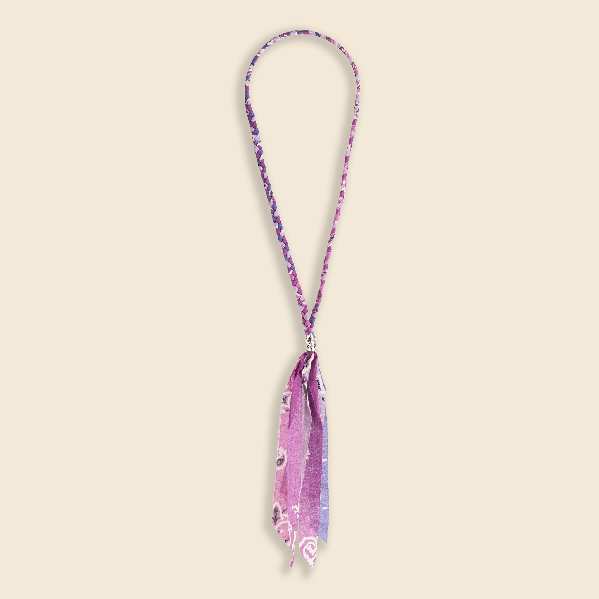 Bandana Fringe Necklace - Purple - Kapital - STAG Provisions - W - Accessories - Necklace