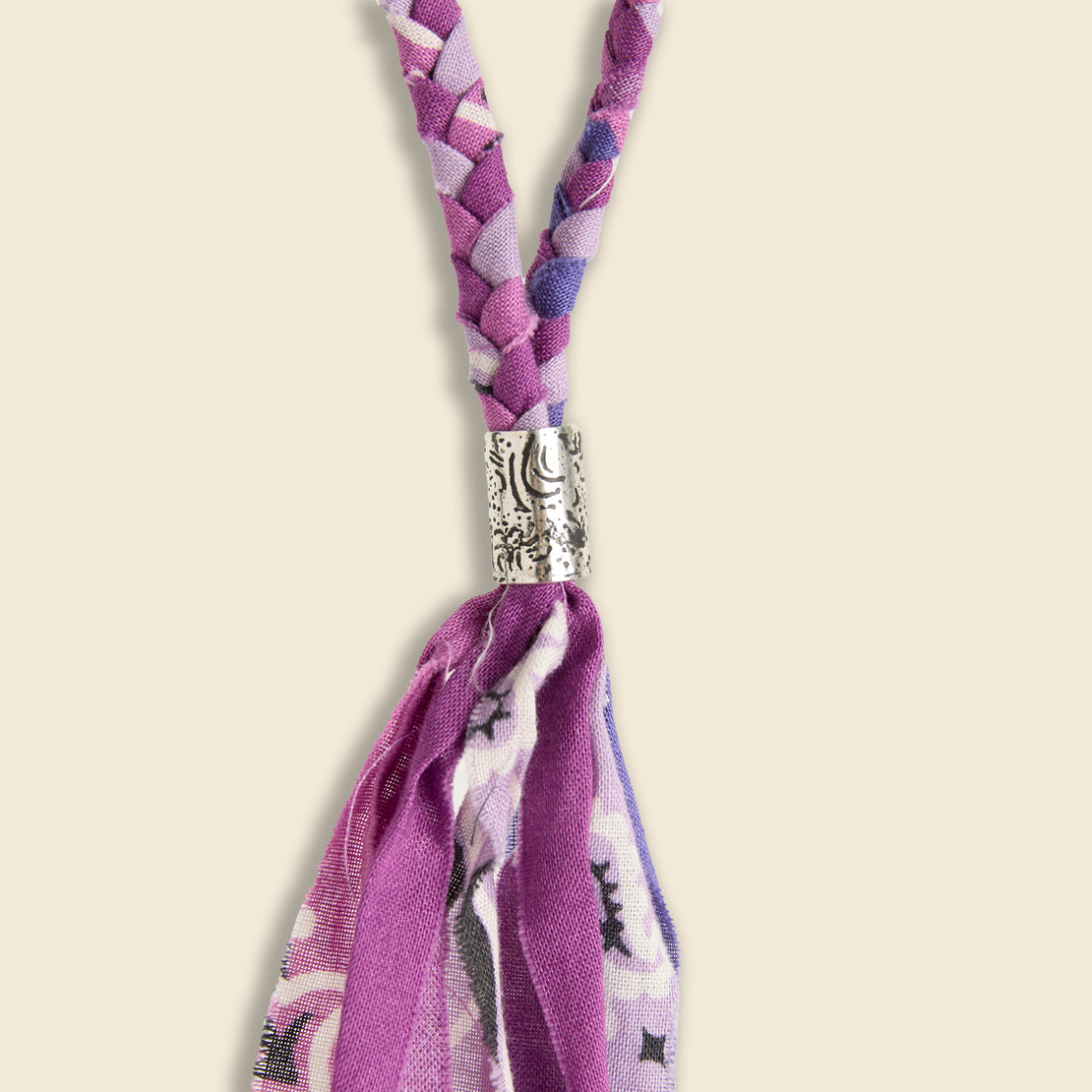 Bandana Fringe Necklace - Purple - Kapital - STAG Provisions - W - Accessories - Necklace
