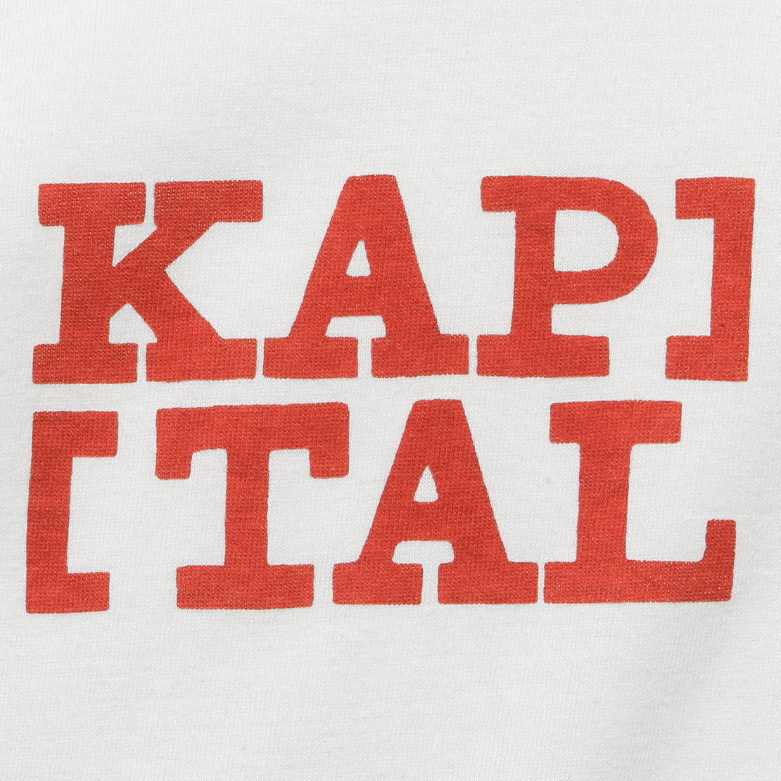 Brackets Kap Rookie Crew Tee - Red - Kapital - STAG Provisions - Tops - S/S Tee