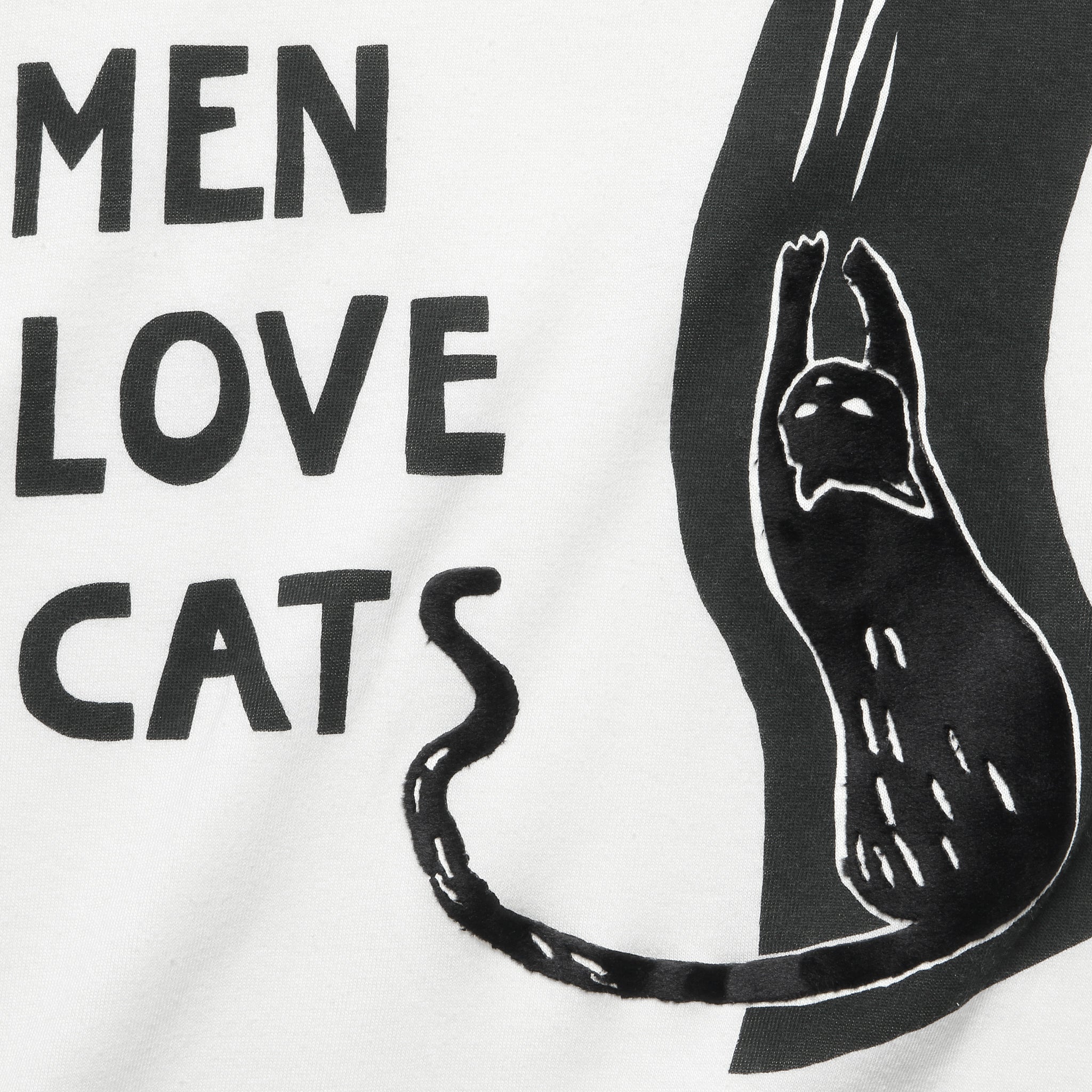 
                          Denim Men Love Cats Ringer Tee - White - Kapital - STAG Provisions - Tops - S/S Tee
                        