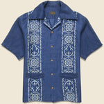 Havananaja Linen Cuba Shirt - Indigo - Kapital - STAG Provisions - Tops - S/S Woven - Other Pattern