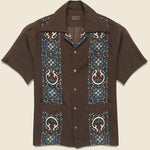 Havananaja Silk Rayon Cuba Shirt - Brown - Kapital - STAG Provisions - Tops - S/S Woven - Other Pattern