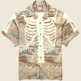 Kamekameha Bone Aloha Shirt - Brown - Kapital - STAG Provisions - Tops - S/S Woven - Other Pattern