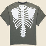 2 Tone Bone Pocket Tee - Black - Kapital - STAG Provisions - Tops - S/S Tee