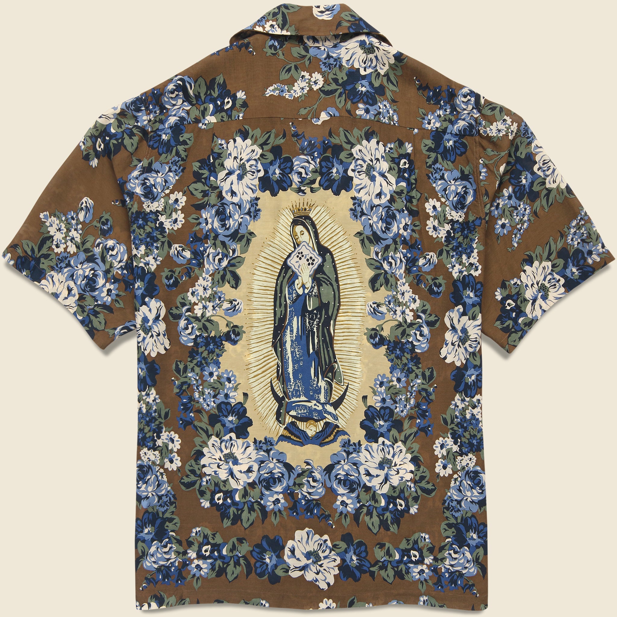 Champetre Maria Wrangle Aloha Shirt - Brown - Kapital - STAG Provisions - Tops - S/S Woven - Other Pattern
