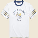 College Capital Ringer Tee - Light Grey - Kapital - STAG Provisions - Tops - S/S Tee