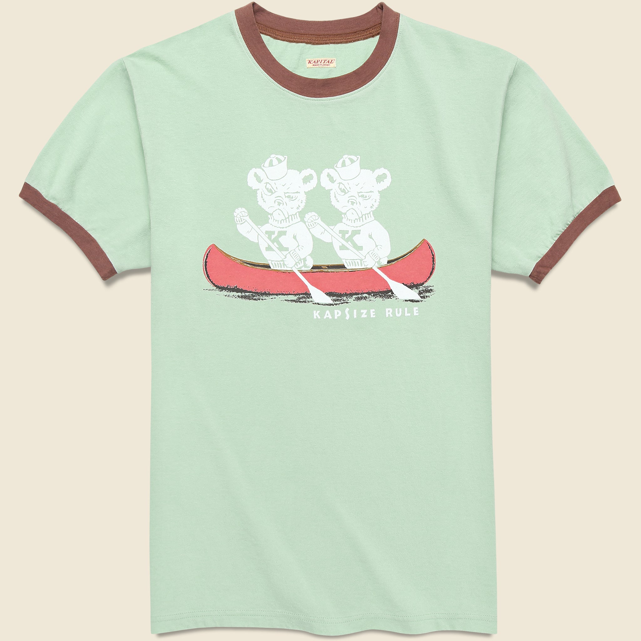 Bear Ringer Tee - Mint - Kapital - STAG Provisions - Tops - S/S Tee