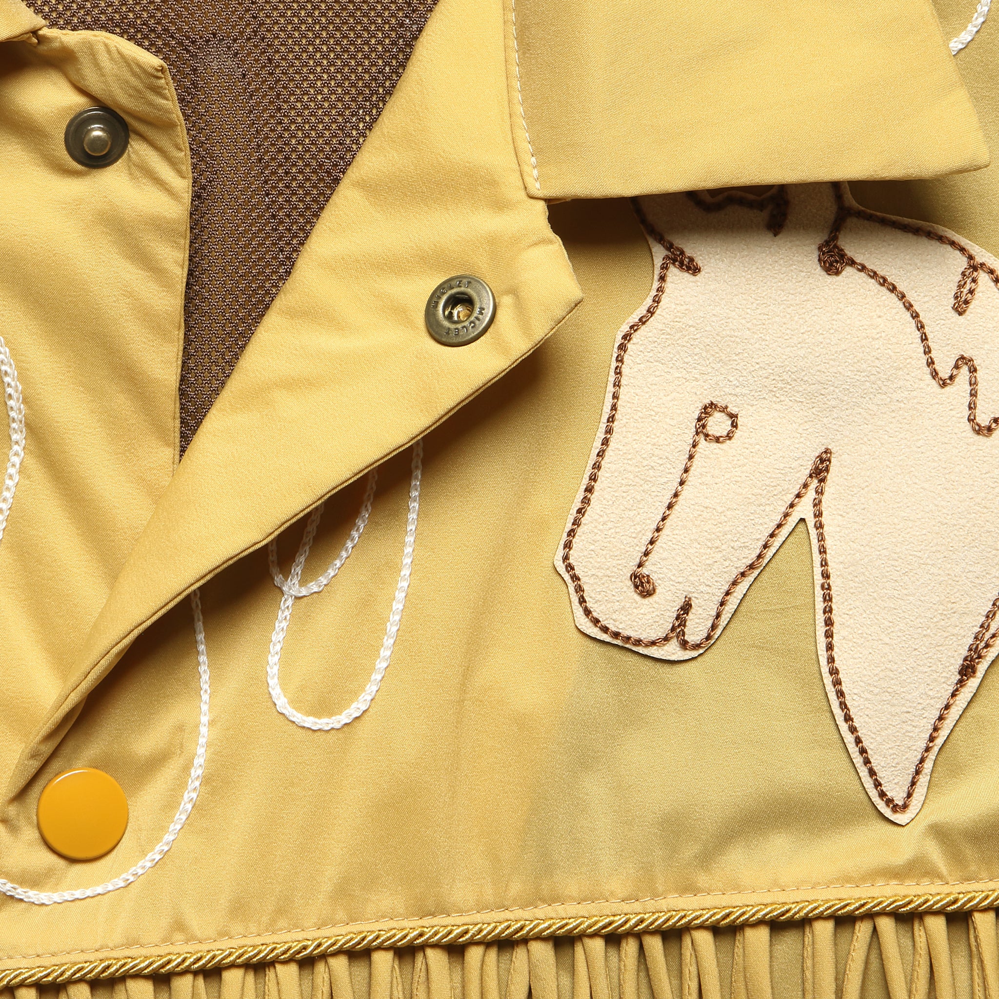 
                          Fringed Coach Jacket - Mustard
                        