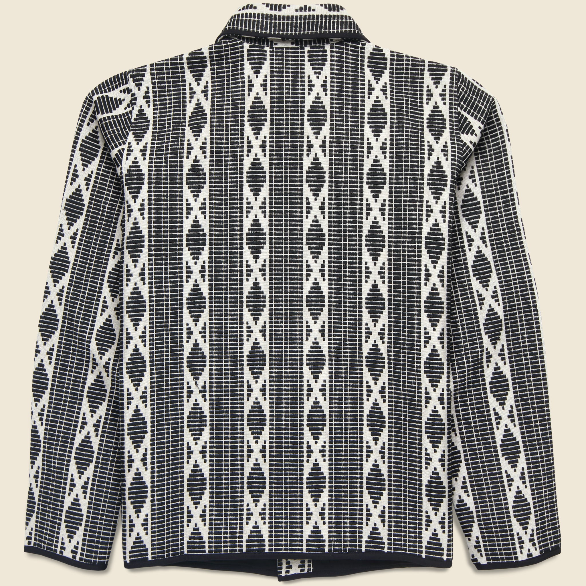 
                          Paris Work Jacket - Black/White Jacquard
                        