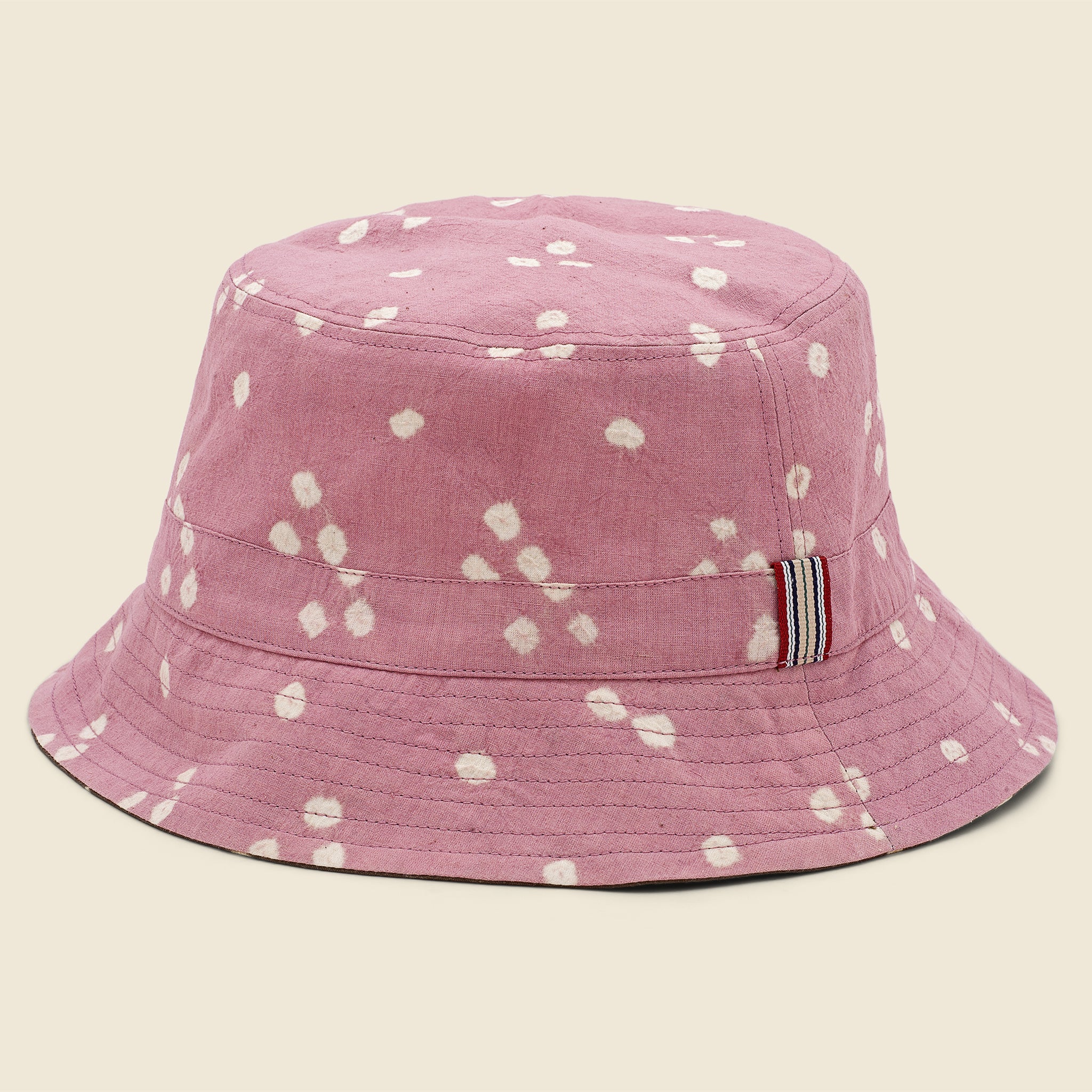 
                          Reversible Bandhani Bucket Hat - Pink/Olive - Kardo - STAG Provisions - Accessories - Hats
                        