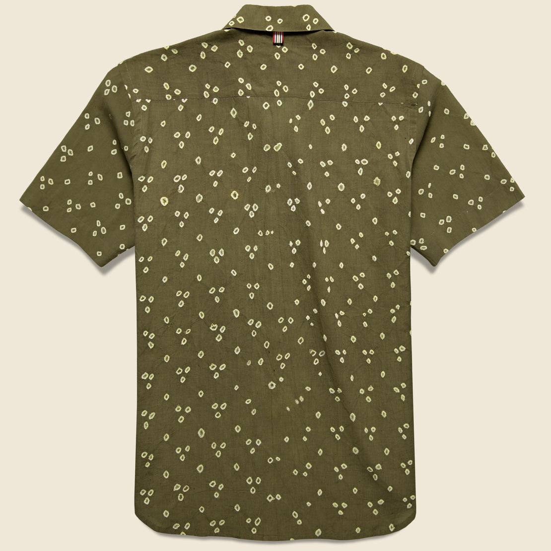 Lamar Pyramid Dot Bandhani Shirt - Olive - Kardo - STAG Provisions - Tops - S/S Woven - Dot