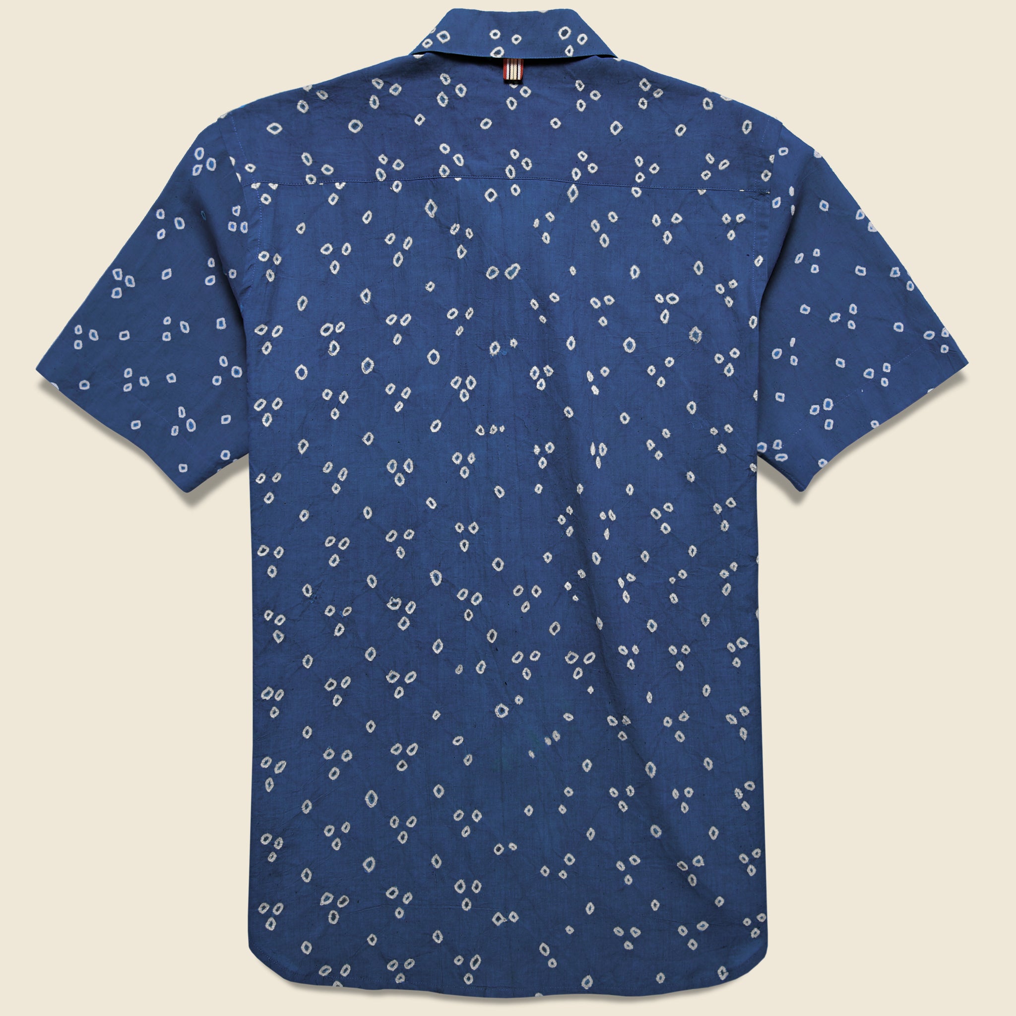 
                          Lamar Pyramid Dot Bandhani Shirt - Indigo - Kardo - STAG Provisions - Tops - S/S Woven - Dot
                        