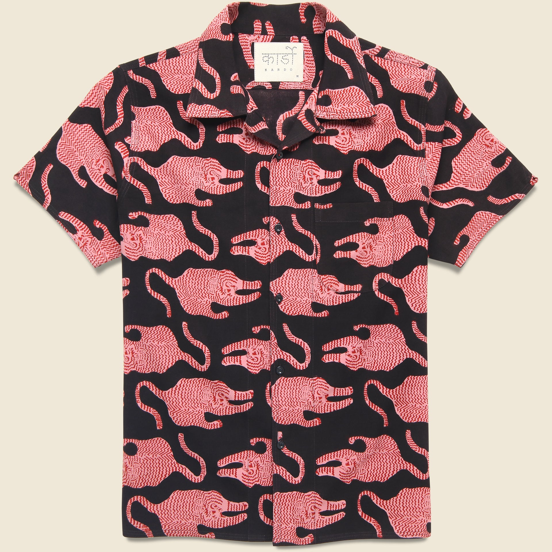 BiBi Tiger Printed Jersey Block T-Shirt with Aztec Trim main image 0