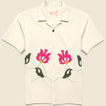 Ayo Floral Applique Shirt - Off White - Kardo - STAG Provisions - Tops - S/S Woven - Floral