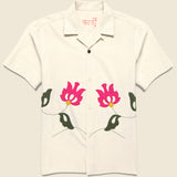 Ayo Floral Applique Shirt - Off White - Kardo - STAG Provisions - Tops - S/S Woven - Floral