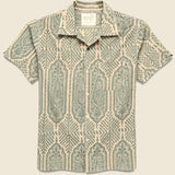 Paisley Block Print Shirt - Sage - Kardo - STAG Provisions - Tops - S/S Woven - Other Pattern