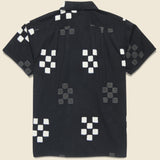 Cube Block Print Shirt - Black - Kardo - STAG Provisions - Tops - S/S Woven - Other Pattern