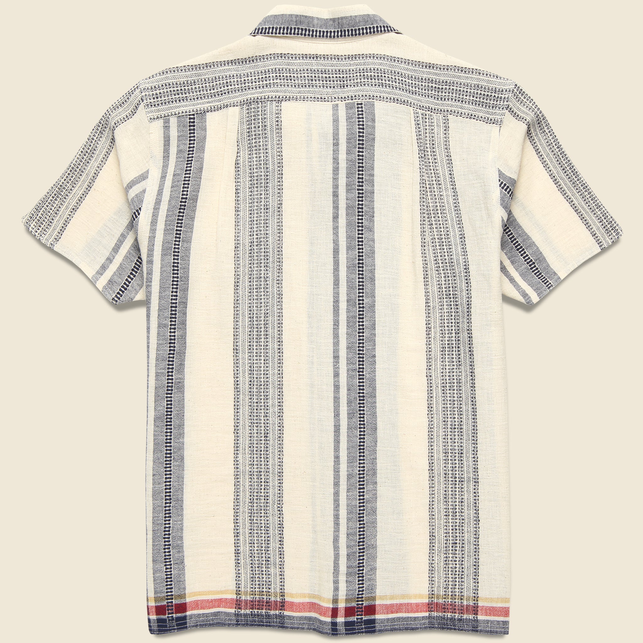 
                          Handwoven Stripe Shirt - Indigo - Kardo - STAG Provisions - Tops - S/S Woven - Stripe
                        