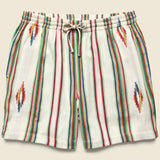 5.5" Handwoven Blanket Stripe Shorts - Ecru - Kardo - STAG Provisions - Shorts - Lounge