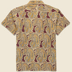 Paisley Block Print Shirt - Maroon - Kardo - STAG Provisions - Tops - S/S Woven - Other Pattern