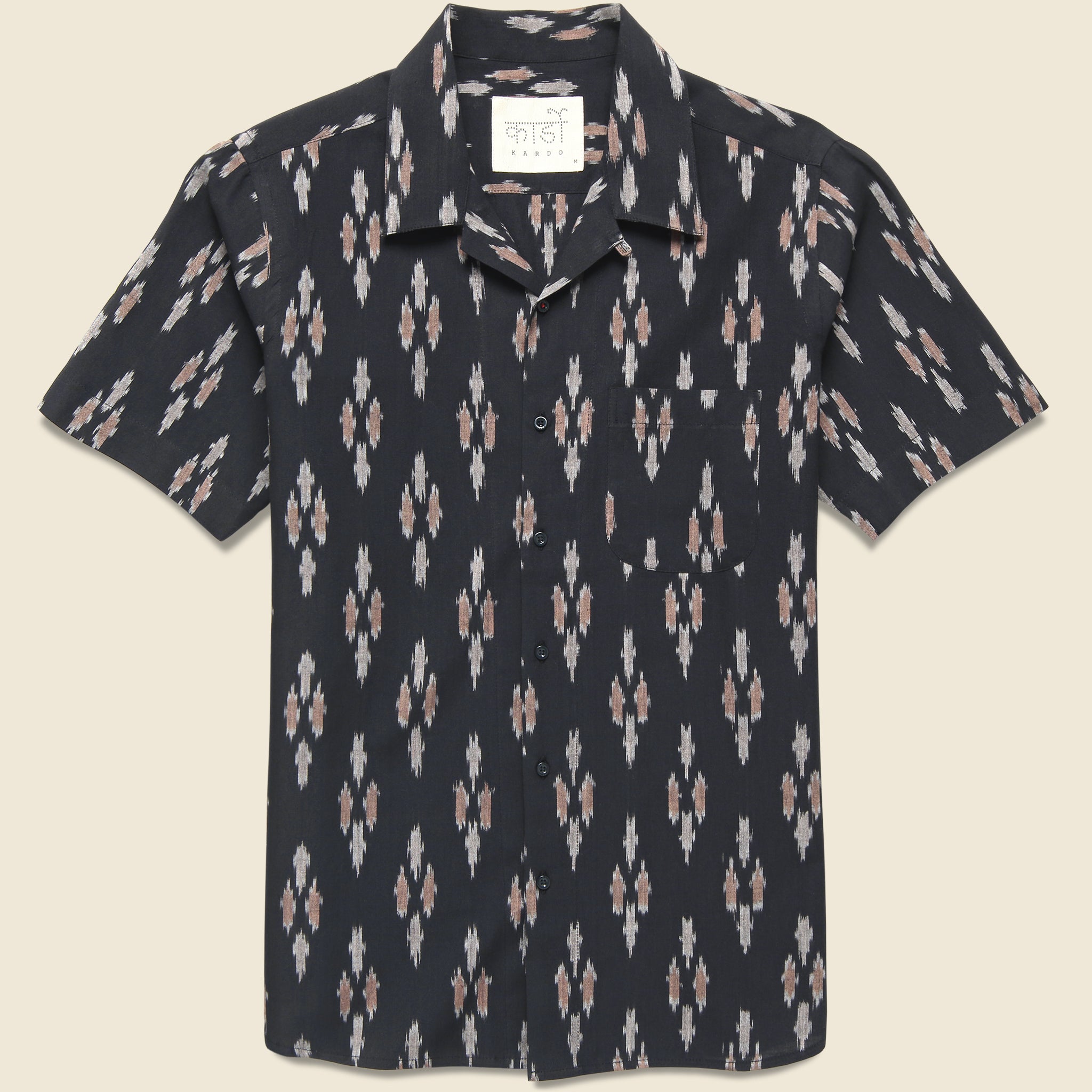 Handwoven Ikat Shirt - Black