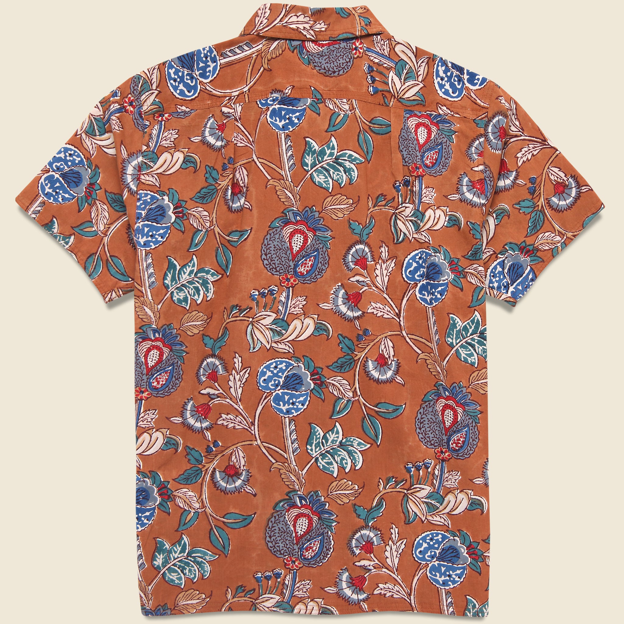 
                          Floral Block Print Shirt - Rust - Kardo - STAG Provisions - Tops - S/S Woven - Floral
                        