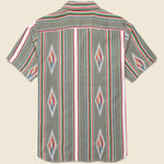 Handwoven Blanket Stripe Shirt - Olive - Kardo - STAG Provisions - Tops - S/S Woven - Other Pattern
