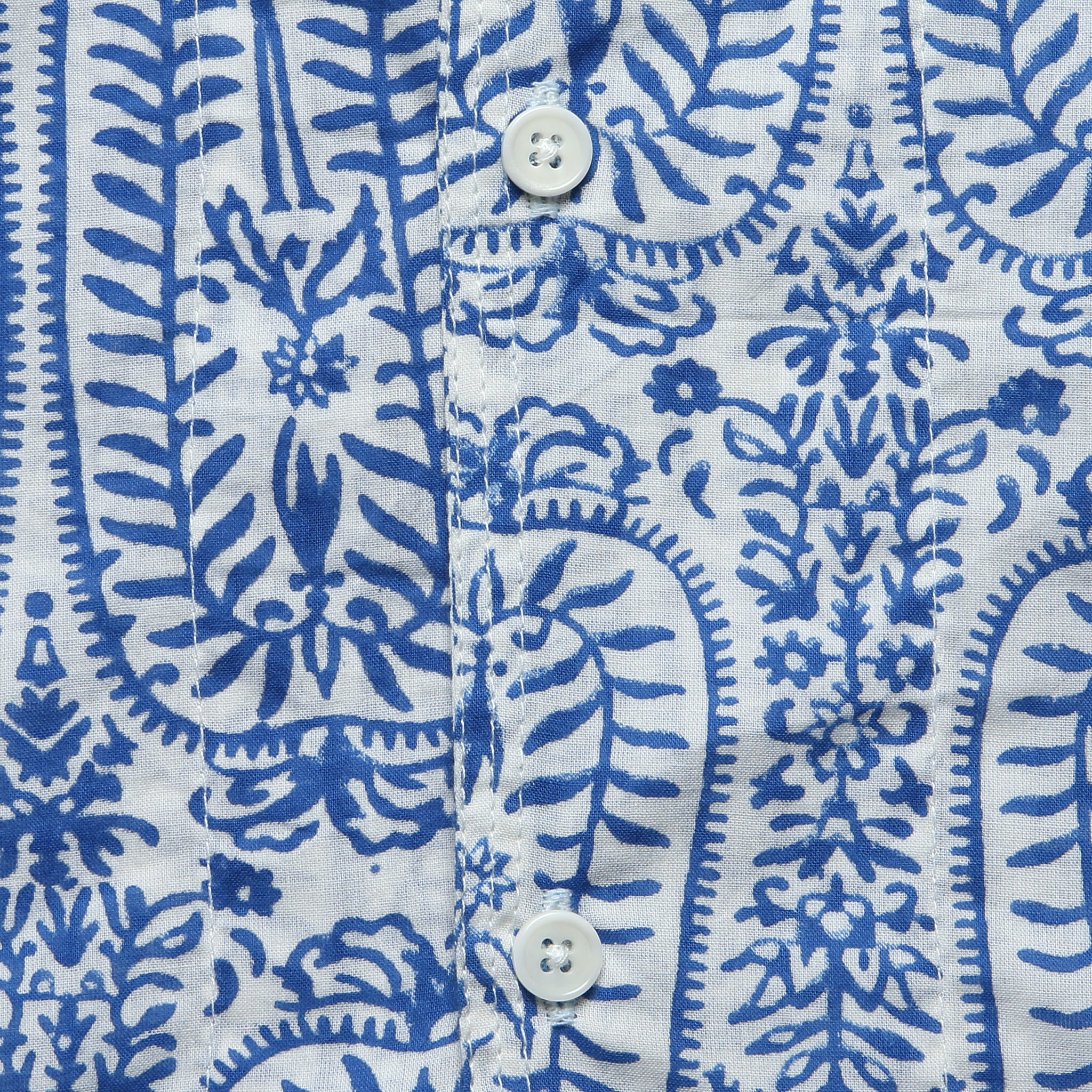 
                          Paisley Block Print Shirt - Indigo - Kardo - STAG Provisions - Tops - S/S Woven - Other Pattern
                        