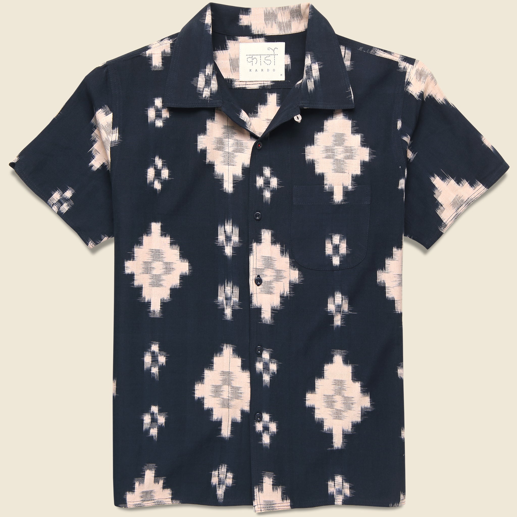 Handwoven Ikat Shirt - Black