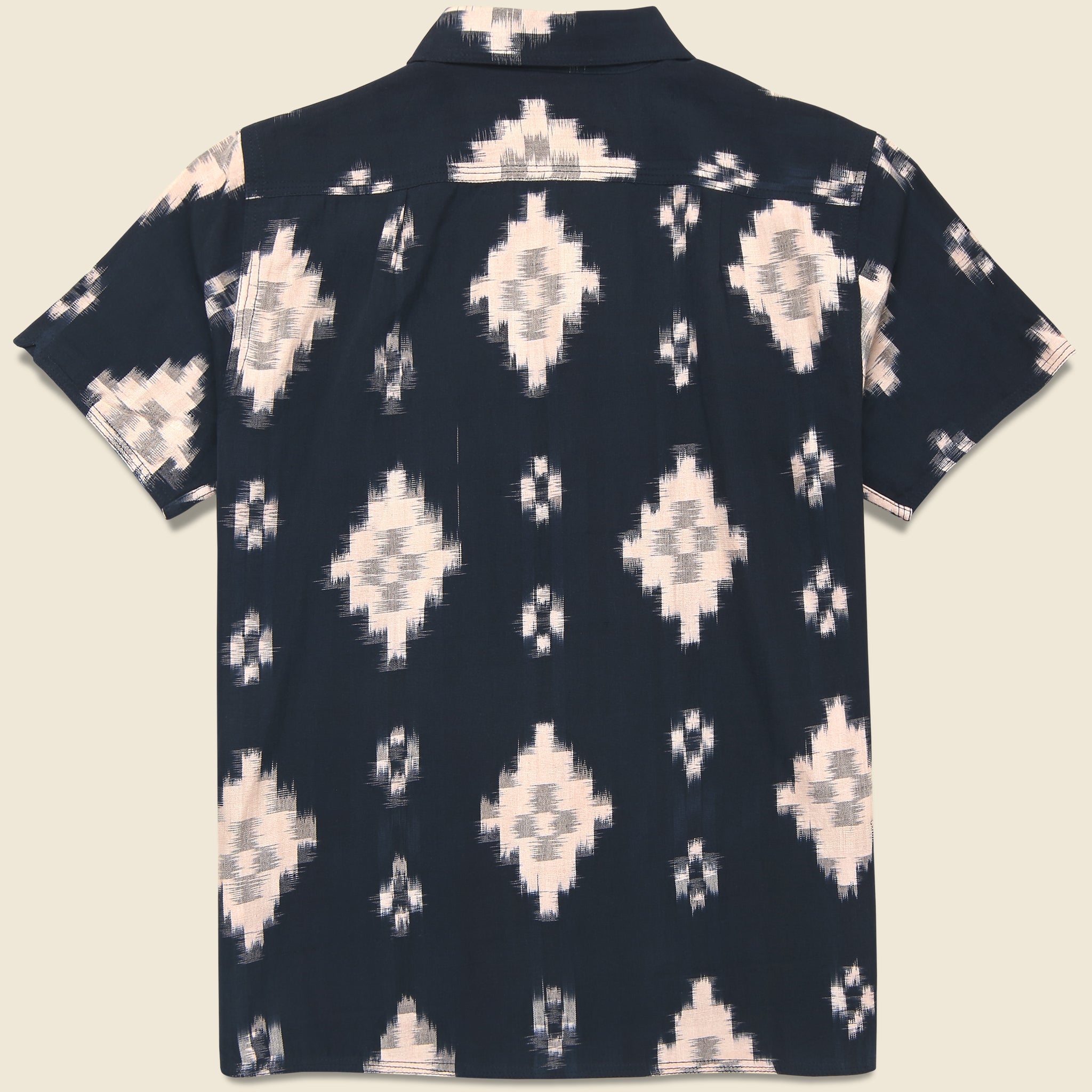 
                          Handwoven Ikat Shirt - Black
                        